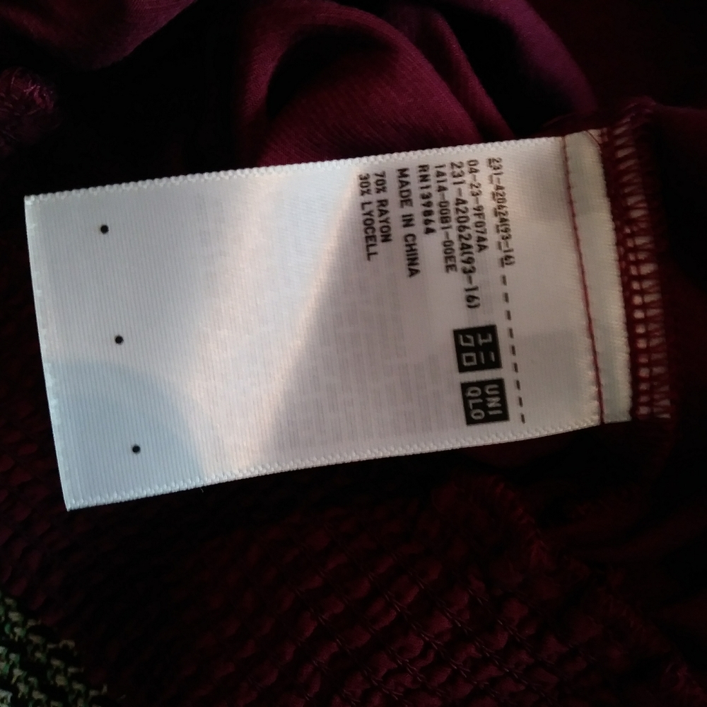 NWT Uniqlo U Rayon Tencel Blouse - Picture 6 of 8